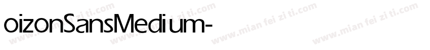 oizonSans Medium字体转换